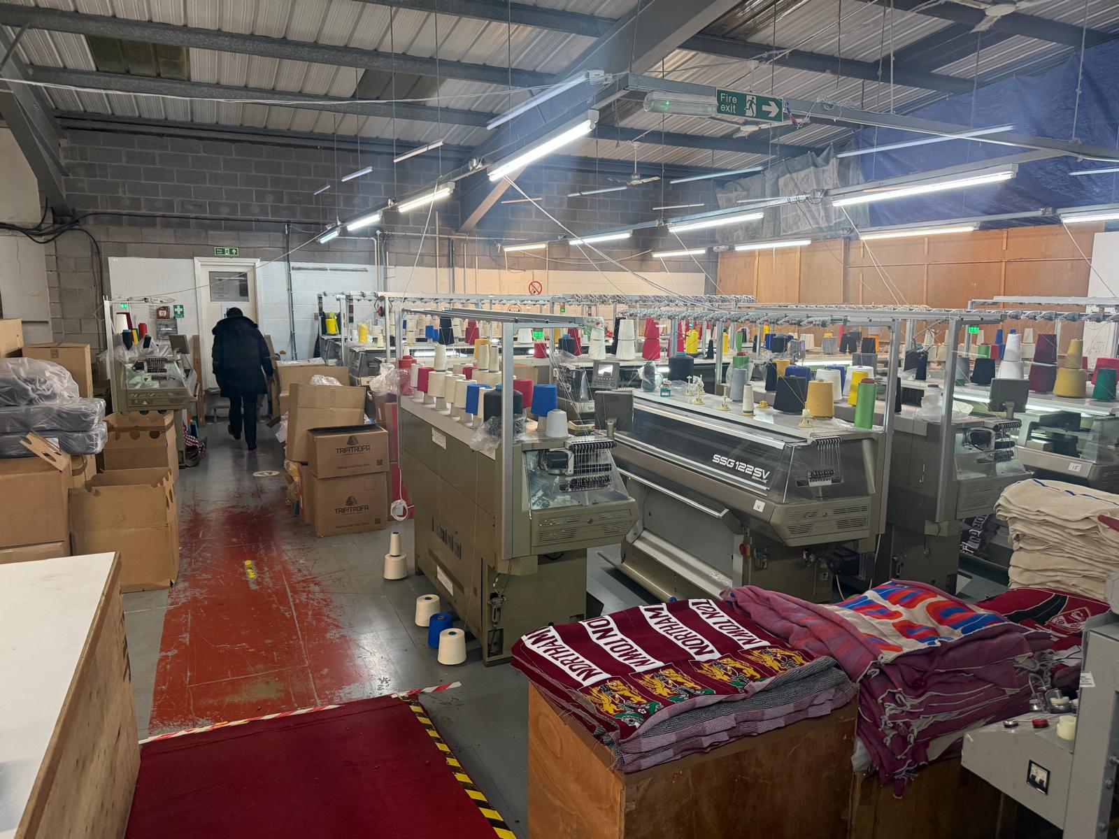 Textile factory production line